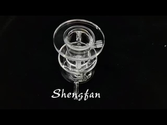 مفاعل ضوئي محفز مزدوج الطبقات مخصص ممتاز زجاج كوارتز شفاف مقاوم للتآكل