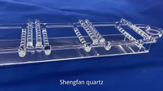 قوارب كوارتز شفافة عالية الدقة مقاومة للأحماض وحامل رقاقة كوارتز لأشباه الموصلات